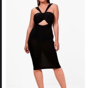 New, never worn Rosie knot front bandeau bodycon dress